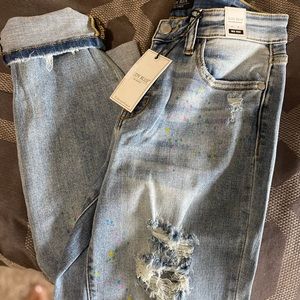 Judy Blue paint splatter jeans